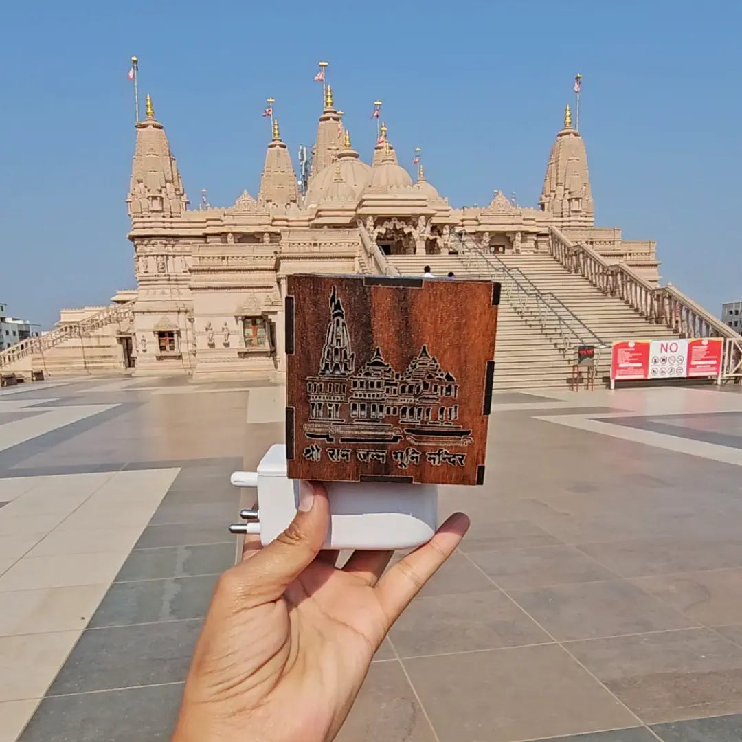 3 IN 1 Ayodhya Ram Temple Electric Kapoor Burner & Night lamp