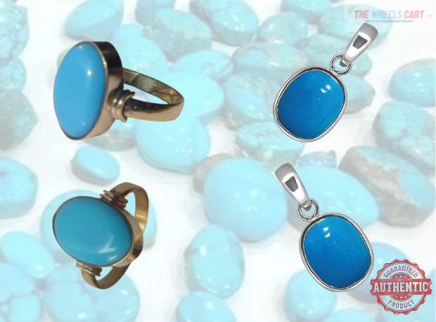 Premium Synthetic Firoza Ring & Locket (Limited Stock ЁЯФеЁЯФе)