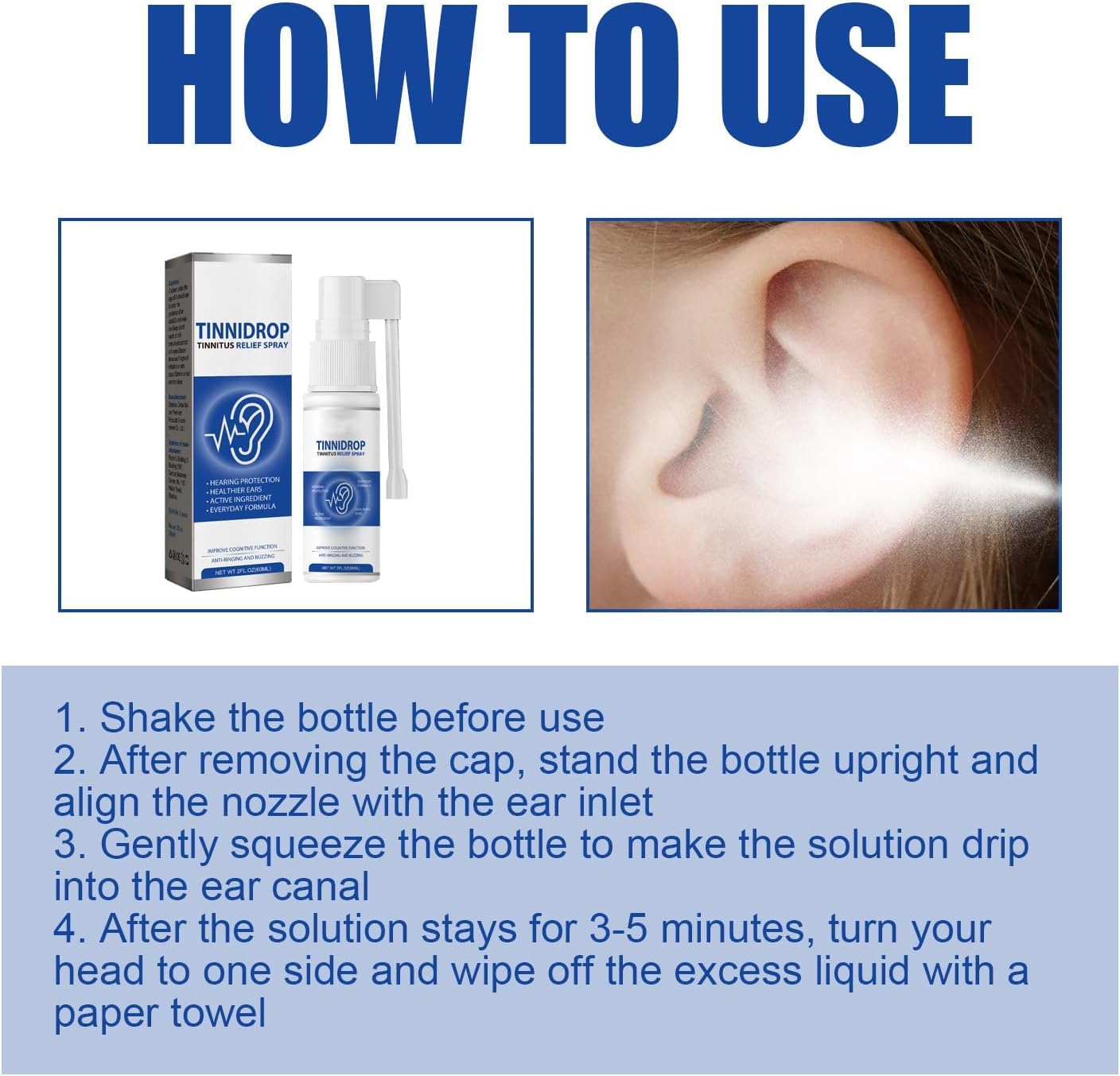 Tinidrop Tinnitus Relief Spray 🌿 (Buy 1 Get 1 Free🔥🔥)