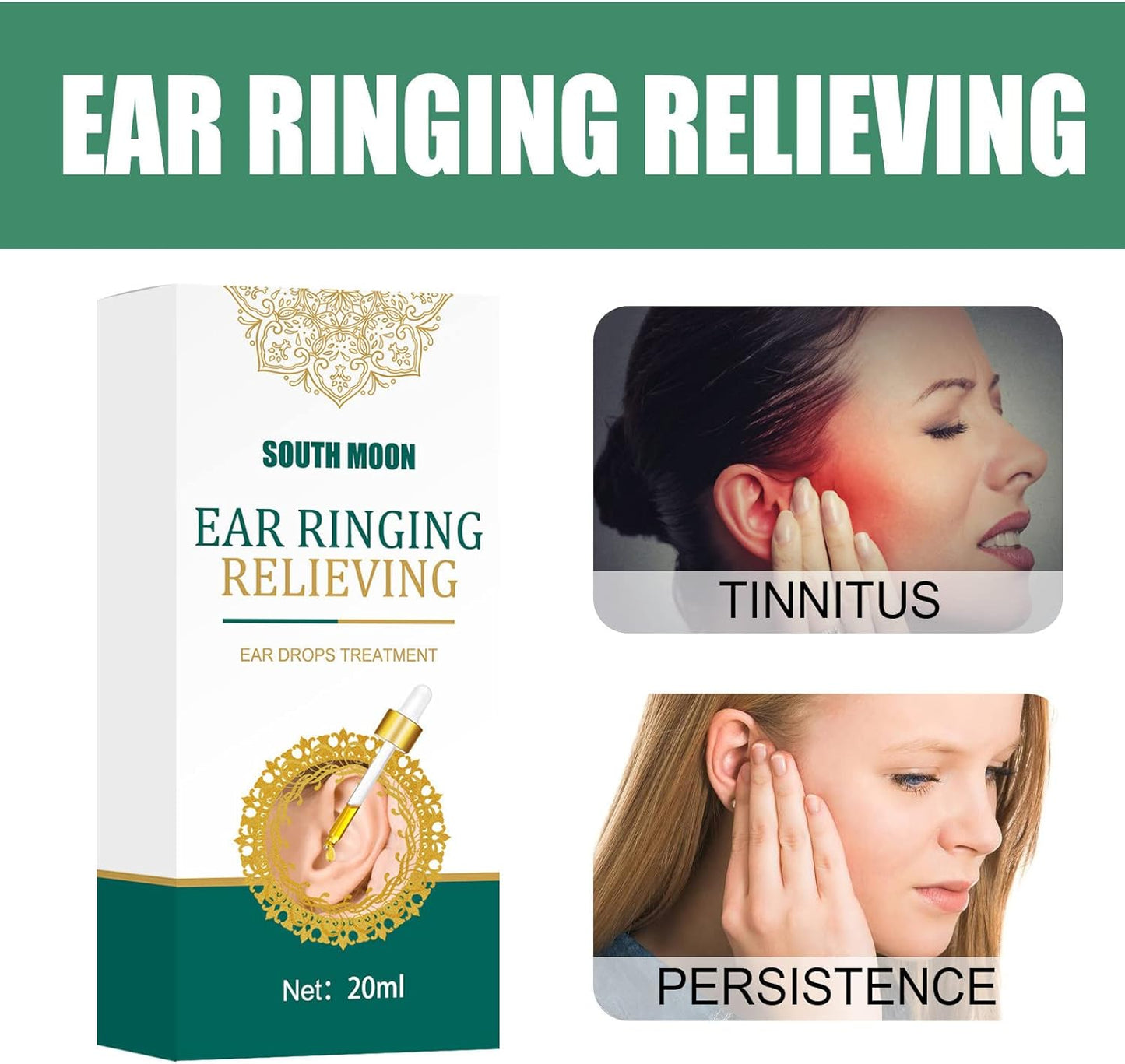 CalmHear™ - Ear Ringing Relieving Drops  for Ear Hearing Care 🌿👂 (Buy 1 Get 1 Free🔥🔥)