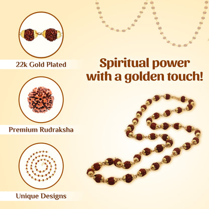 Superior Quality Gold Plated Mala for Men & Women - Limited Stock Only🔥🔥