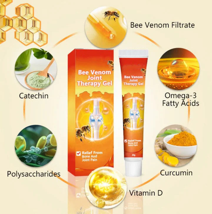 Bee Venom Professional Joint Cream for Instant Pain Relief (Buy 1 Get 1 Free🔥)