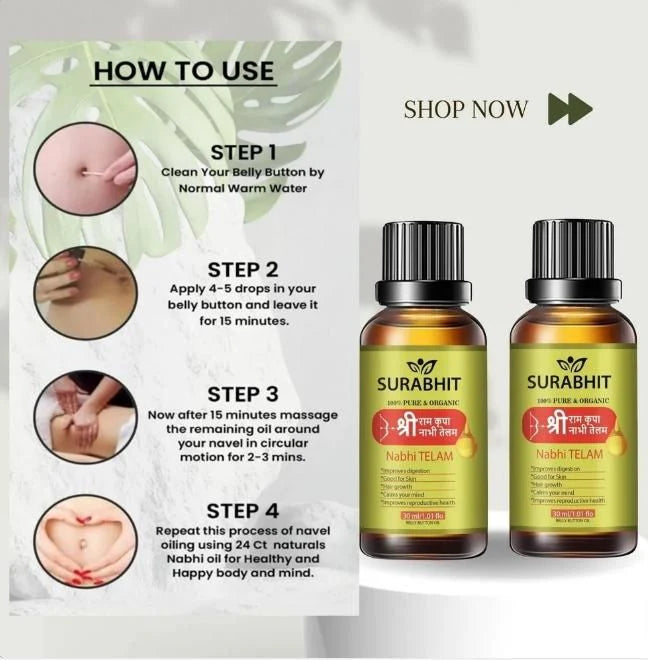 Ayurvedic Ramban Multi-Benefit Nabhi Oil (Limited Time Offer🔥) (Belly Button Oil)