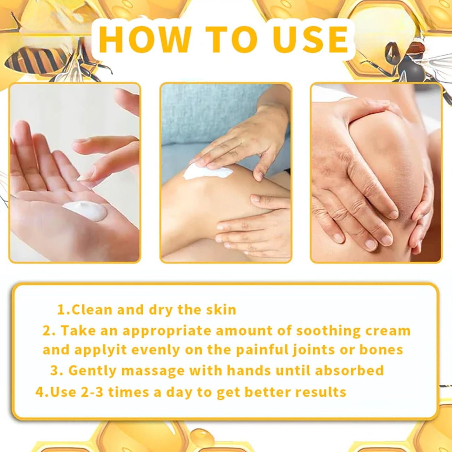 BeeFlex™ - Bee-Venom Pain-Relief Bone Healing Cream 🐝✨(Buy 1 Get 1 Free🔥🔥)