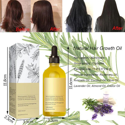 Veganic Natural Hair Growth Oil - (Buy 1 Get 1 Free🔥) - LIMITED STOCK BUY NOW !!