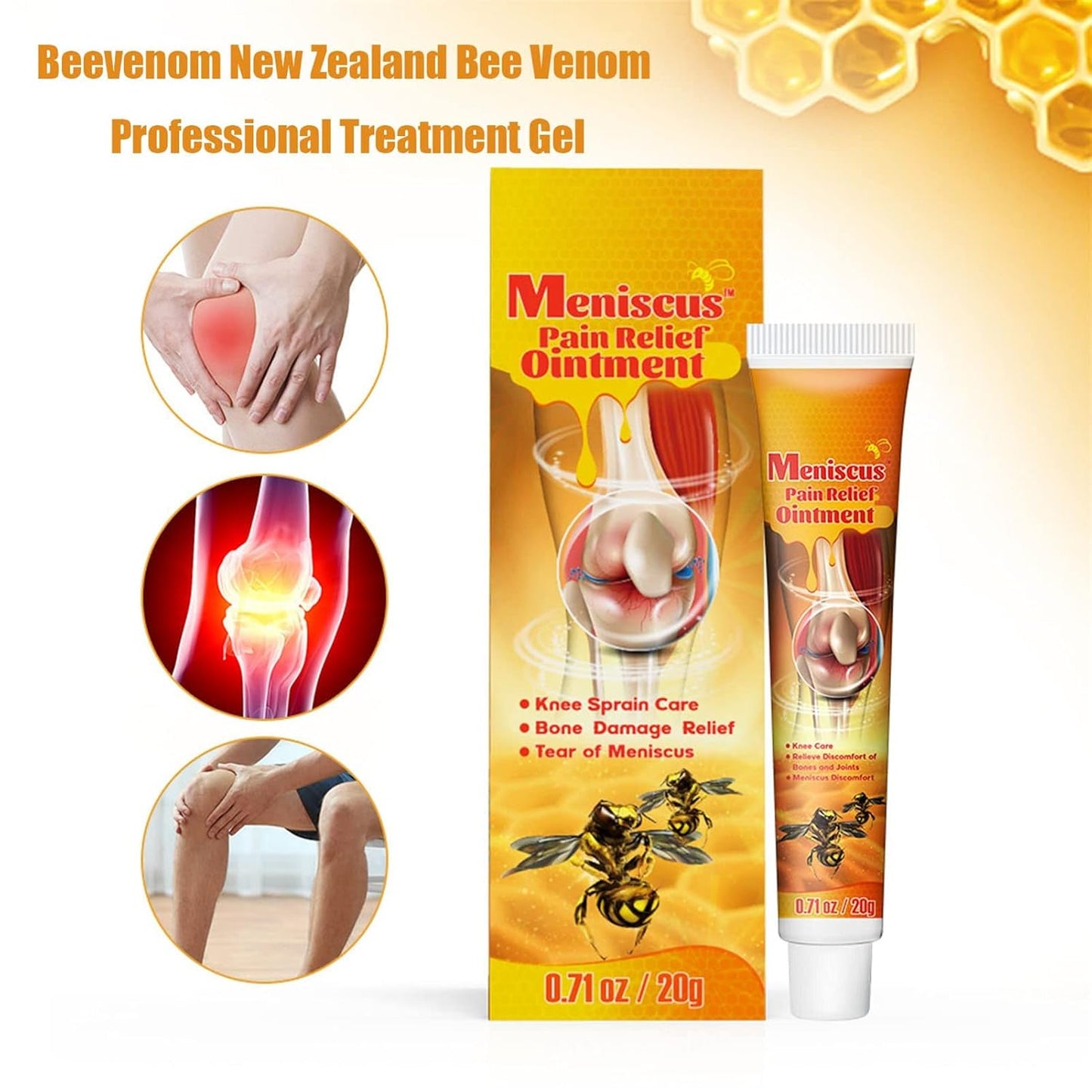 Bee Venom Professional Joint Cream for Instant Pain Relief (Buy 1 Get 1 Free🔥)