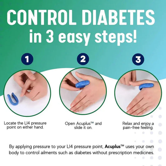 Acuplus+ Sugar Control Acupressure Point Clip - Buy 1 Get 2 FREE🔥